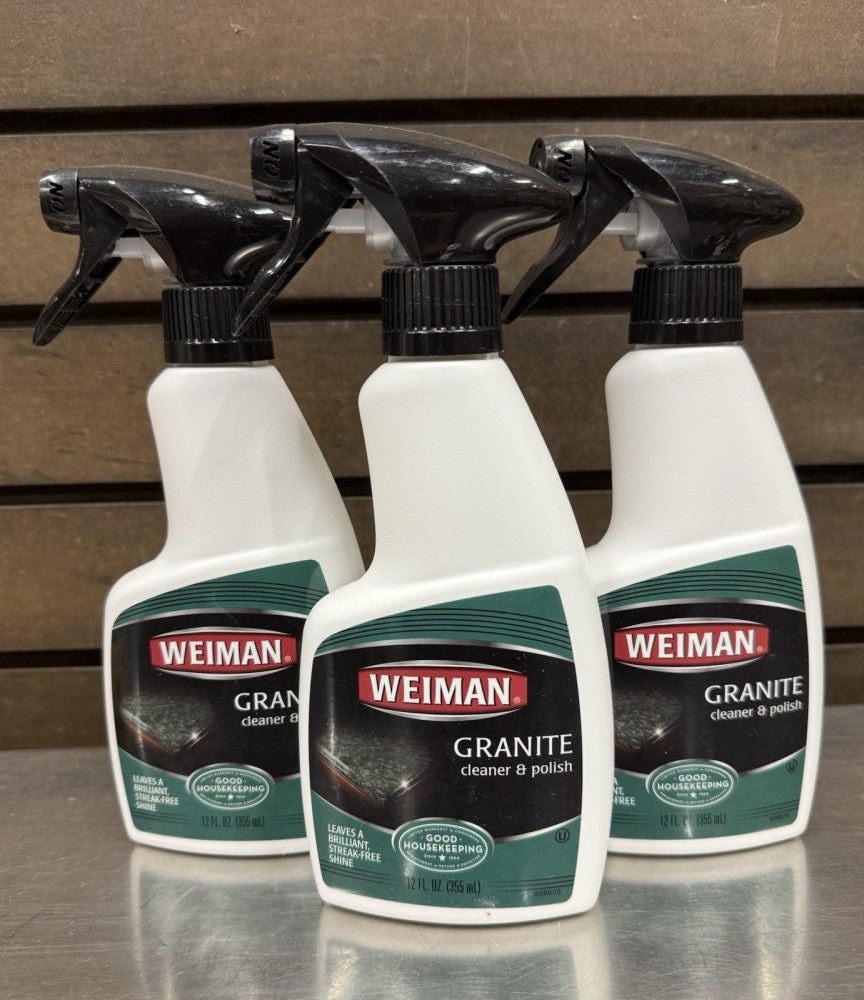 3 Pack - Weiman GRANITE CLEANER & POLISH - 12 fl oz