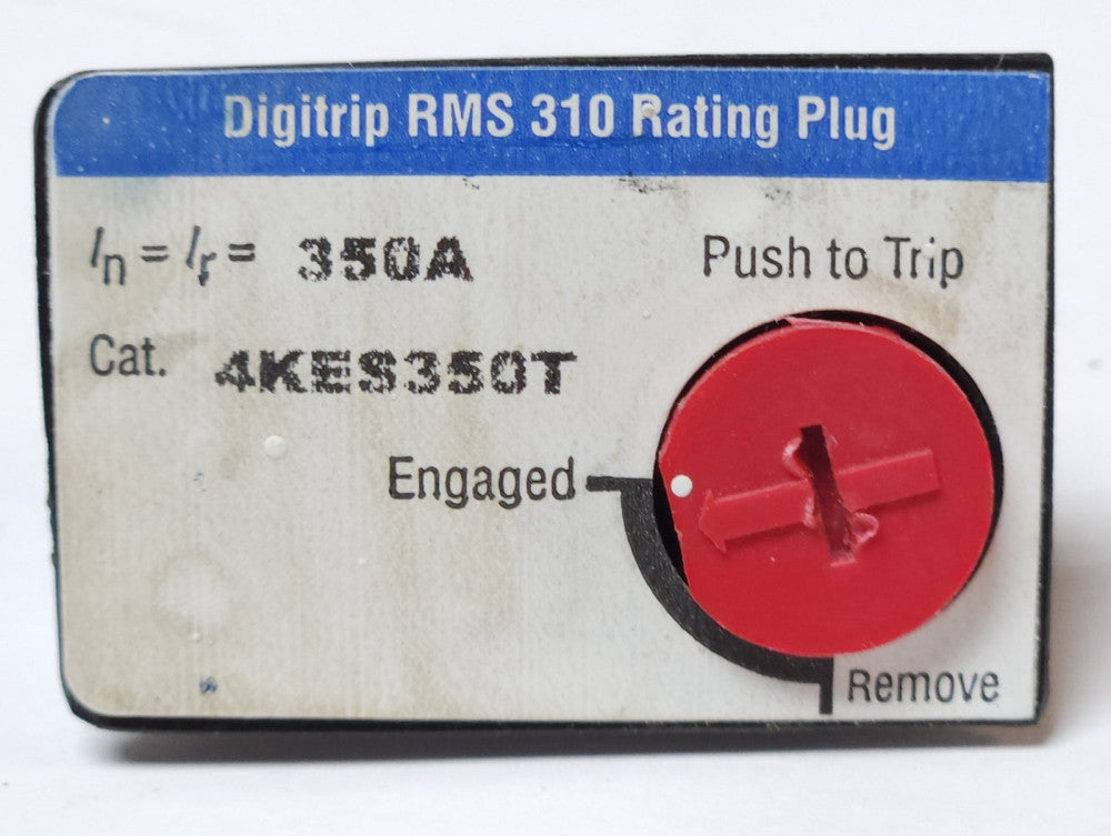 EATON CUTLER HAMMER 4KES3350T K Frame 350 AMP Rating Plug 6612C40G03 Digitrip 31