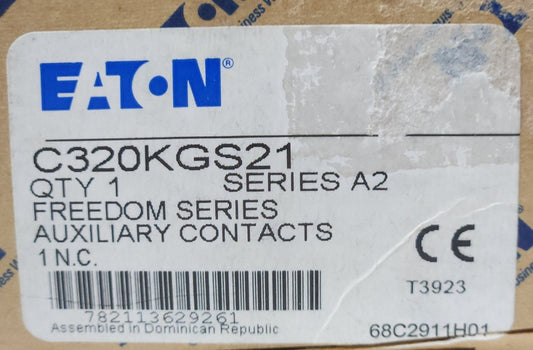 EATON CUTLER HAMMER C320KGS21 Freedom Series Side Mount Auxiliary 1 NC