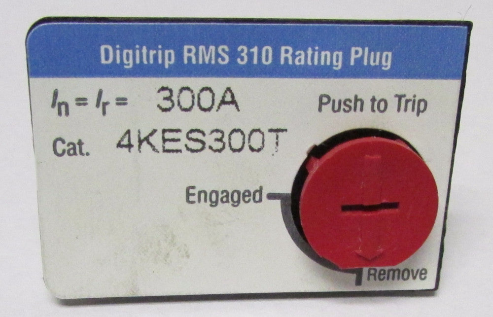 CUTLER HAMMER 4KES300T K Frame 300 Amp Rating Plug 6612C40G04