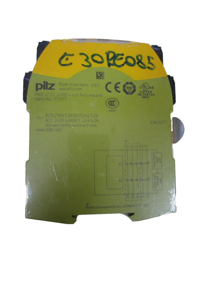 PILZ PNOZ-S7.2-C-24VDC-4N/O-1N/C-EXPAND Safety Relay 751177