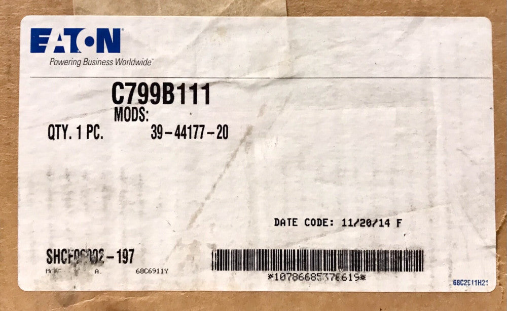 EATON CUTLER HAMMER C799B111 Nema 1 Starter, Reversing Starter, Enclosure 