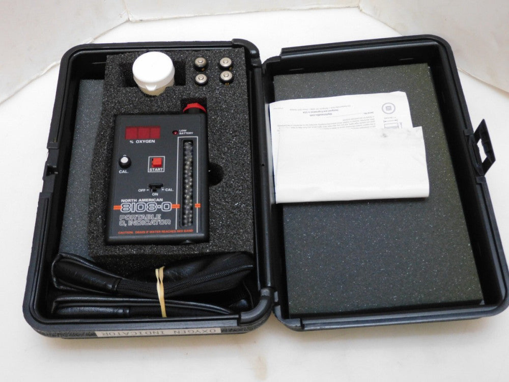 NORTH AMERICAN 8108-0 PORTABLE O2 INDICATOR