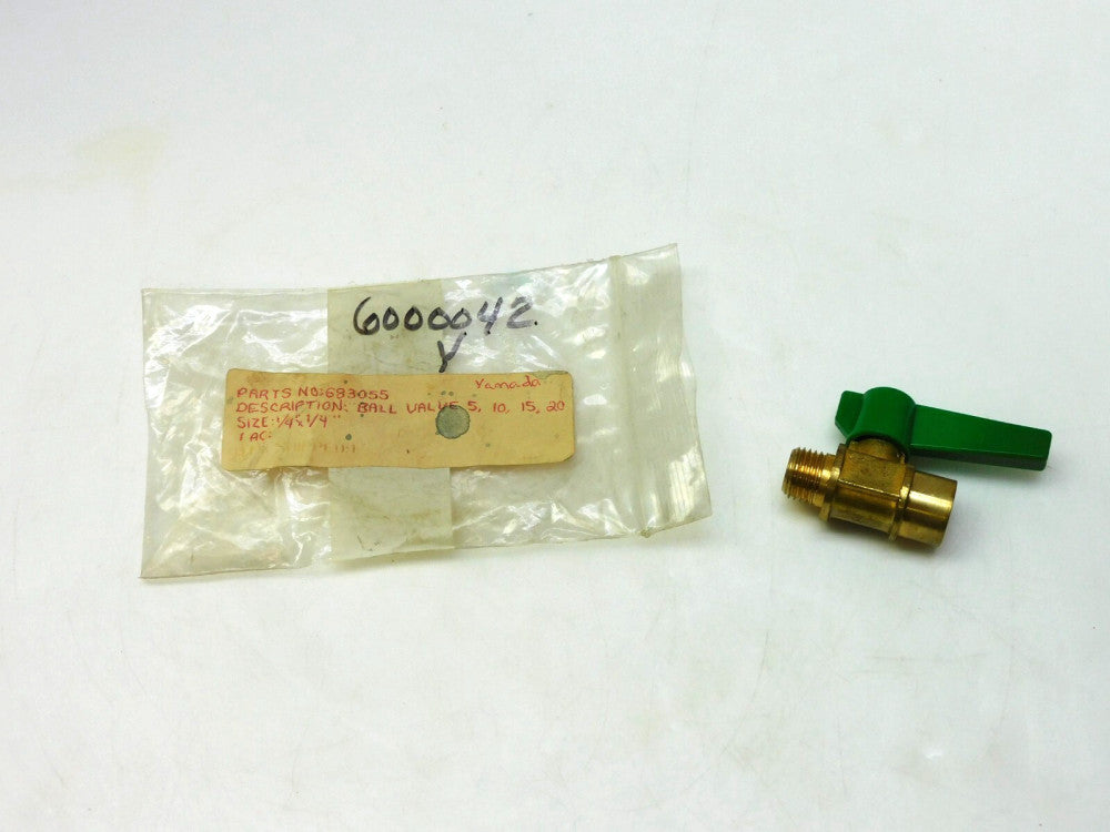 YAMADA 683055 BALL VALVE 5 10 15 20 1/4" MNPT X 1/4" FNPT GREEN