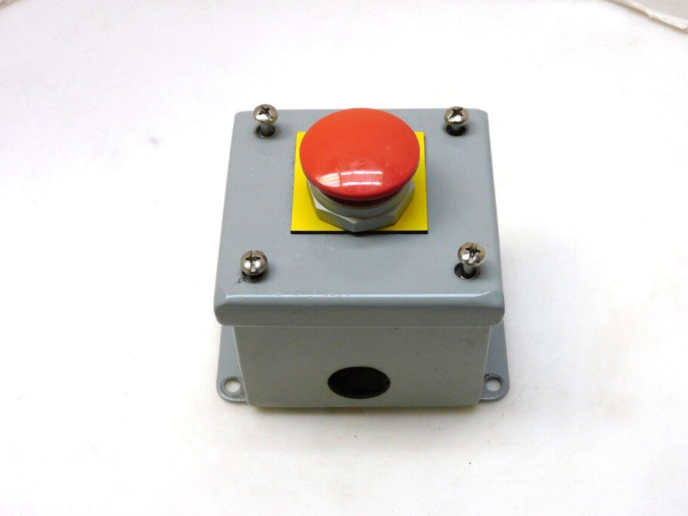 WIEGMANN  EMERGENCY MAINTAINED STOP PUSH BUTTON STATION PB1 W/ CH HT8B SER B1