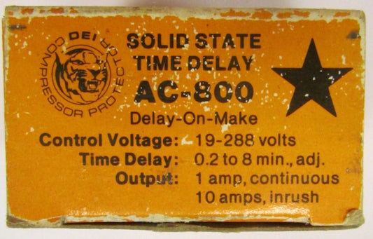 DEI DIVERSIFIED ELECTRONICS AC-800 Time Delay Relay 19-288V
