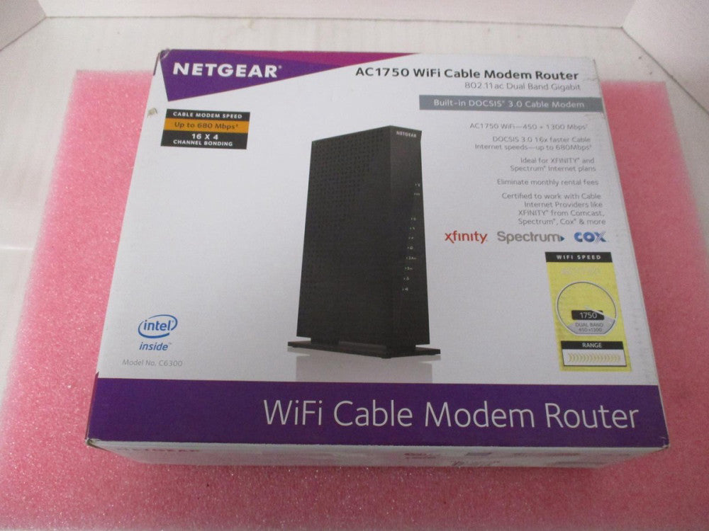NETGEAR AC17750 WIFI CABLE MODEM ROUTER 802.11AC DUAL BAND GIGABIT