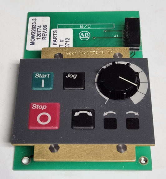 ALLEN BRADLEY 120712 DRIVE START STOP Speed Control Module 120710 04 MOW22033-3