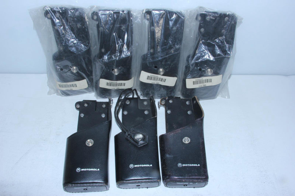 VARIOUS Styles LOT OF 28 Leather Holsters for Motorola/BK 2-Way Radios