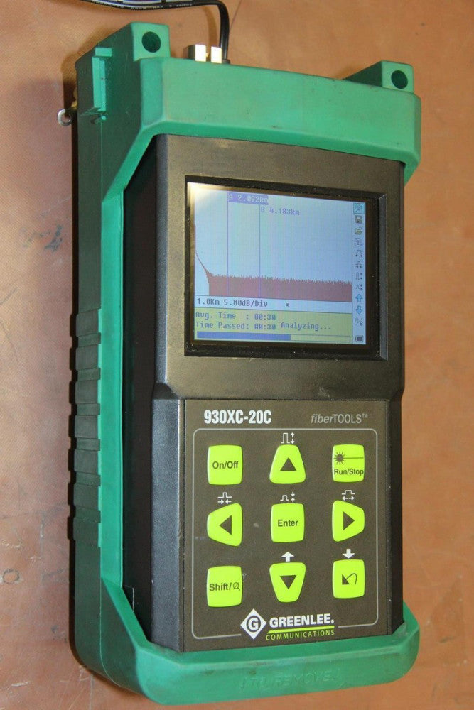 GREENLEE COMMUNICATIONS 930XC-20C Handheld OTDR Fiber Optic Tester