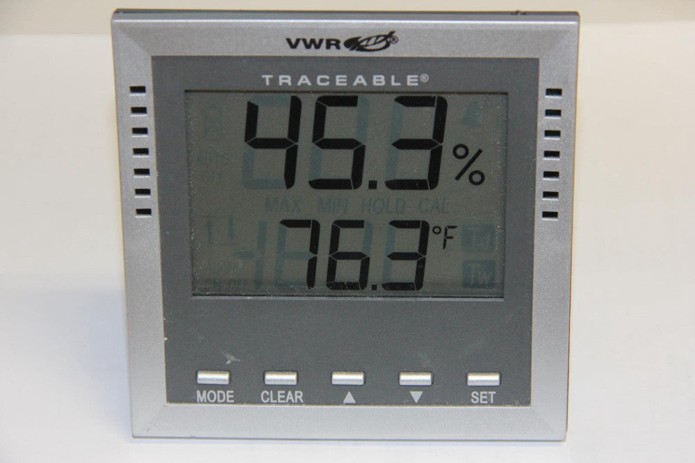 VWR 36934-164 TRACEABLE Digital Thermometer Hygrometer with Alarm