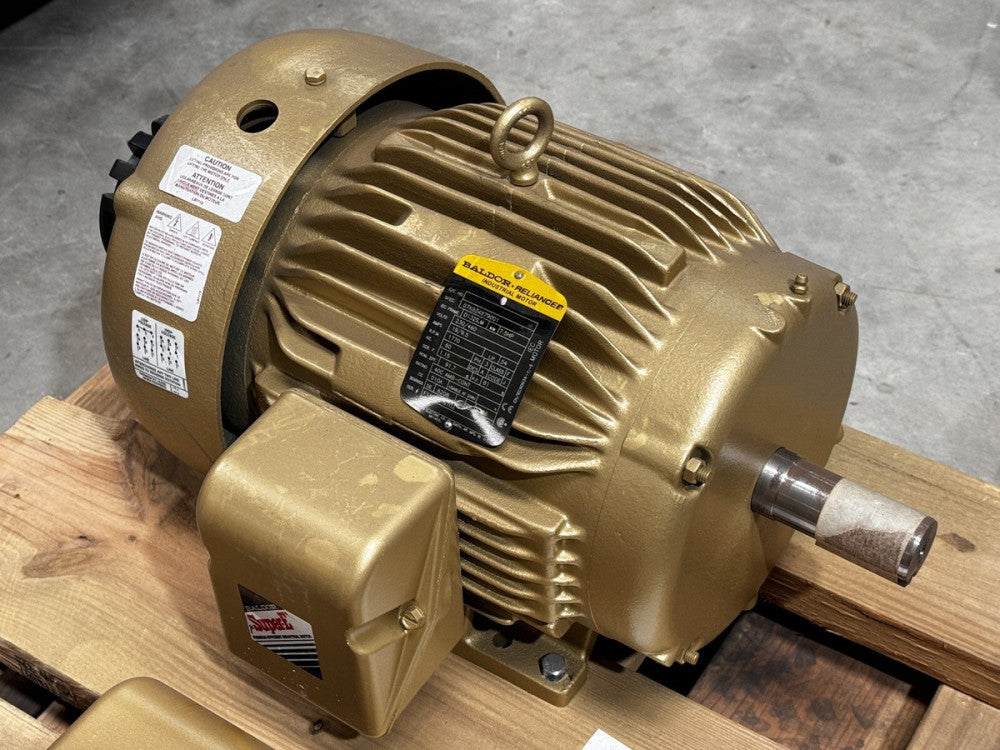 Baldor Reliance 7.5hp Electric Motor 07K934X790G1 - with BEI Encoder HS25F