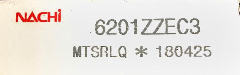 NACHI QUEST 6201ZZEC3 Ball Bearing MTSRLQ 180425