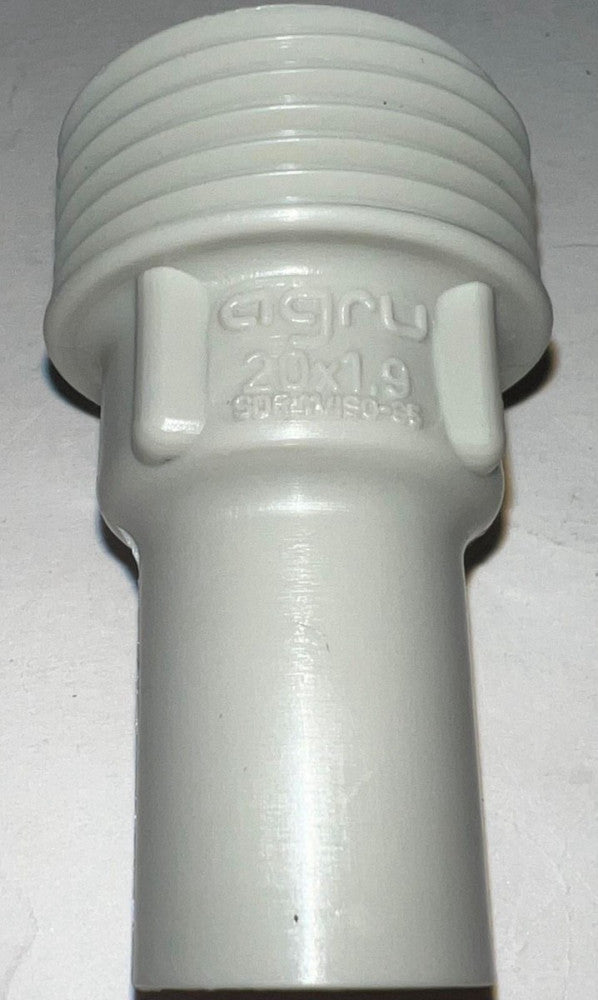 AGRU SDR 11 ISO S5 PP R 10/2 20 X 1.9 Piping Half Unions