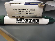 Brady TMM-COL-RD-PK 111497 Red Wire Marker. Brand New! 24 Pieces!