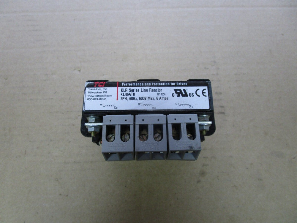 TCI KLR SERIES LINE REACTOR KLR6ATB 3PH 600V 6A