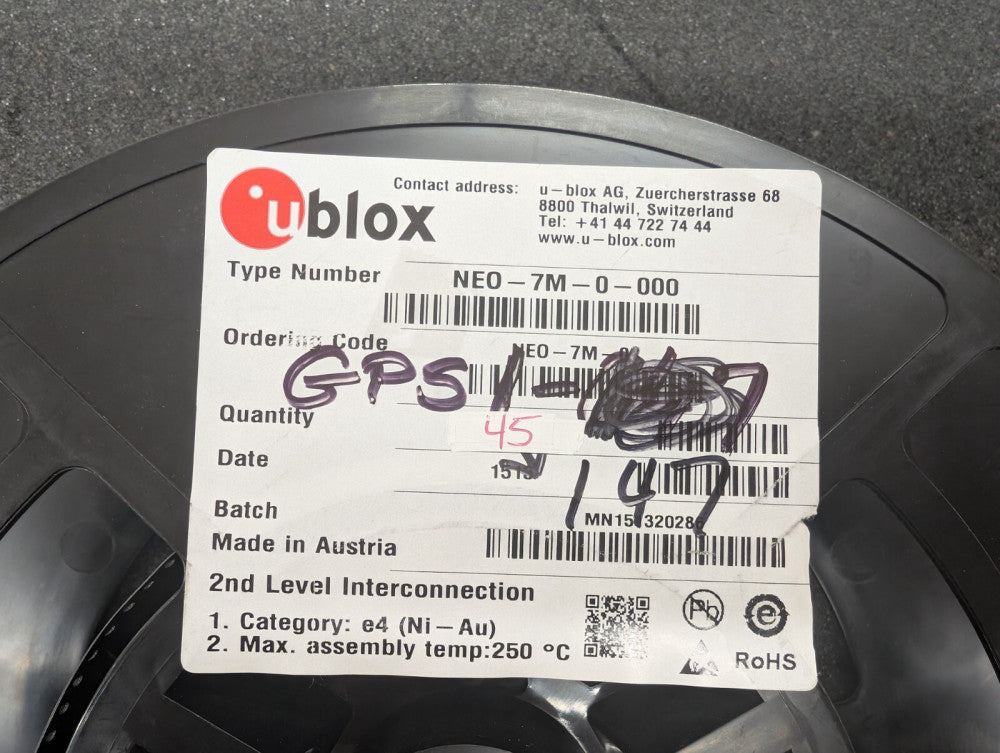 New, U-Blox, NEO-7M-0, RF RX GLONASS/GNSS/GPS 1.575GHZ - Sold Individually!