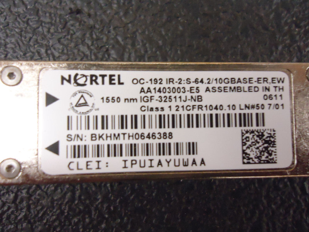 AA1403003E5 NORTEL NETWORKS 1-PORT 10GBASE-ER XFP BRAND NEW!