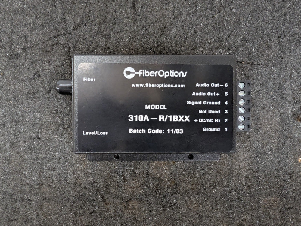 New, Fiber Options, 310A-R/1BXX, SINGLE CHANNEL AUDIO TRANSFORMER 
