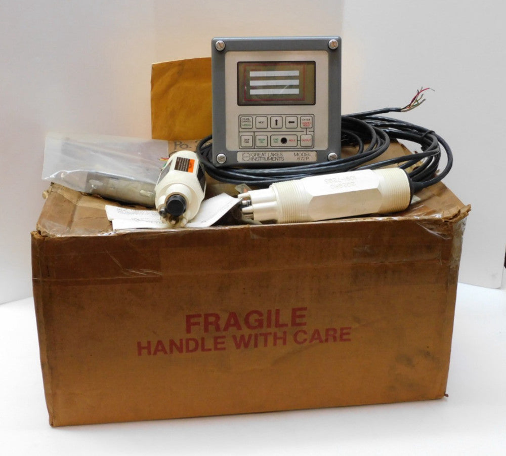 GREAT LAKES INSTRUMENTS 672P PH ANALYZER 672P3F1C0N W/ 2 PH PROBES