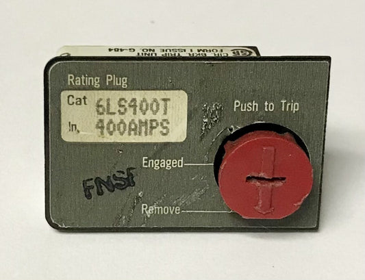 CUTLER HAMMER WESTINGHOUSE 6LS400T L Frame 400 AMP Type LD HLD Rating Plug