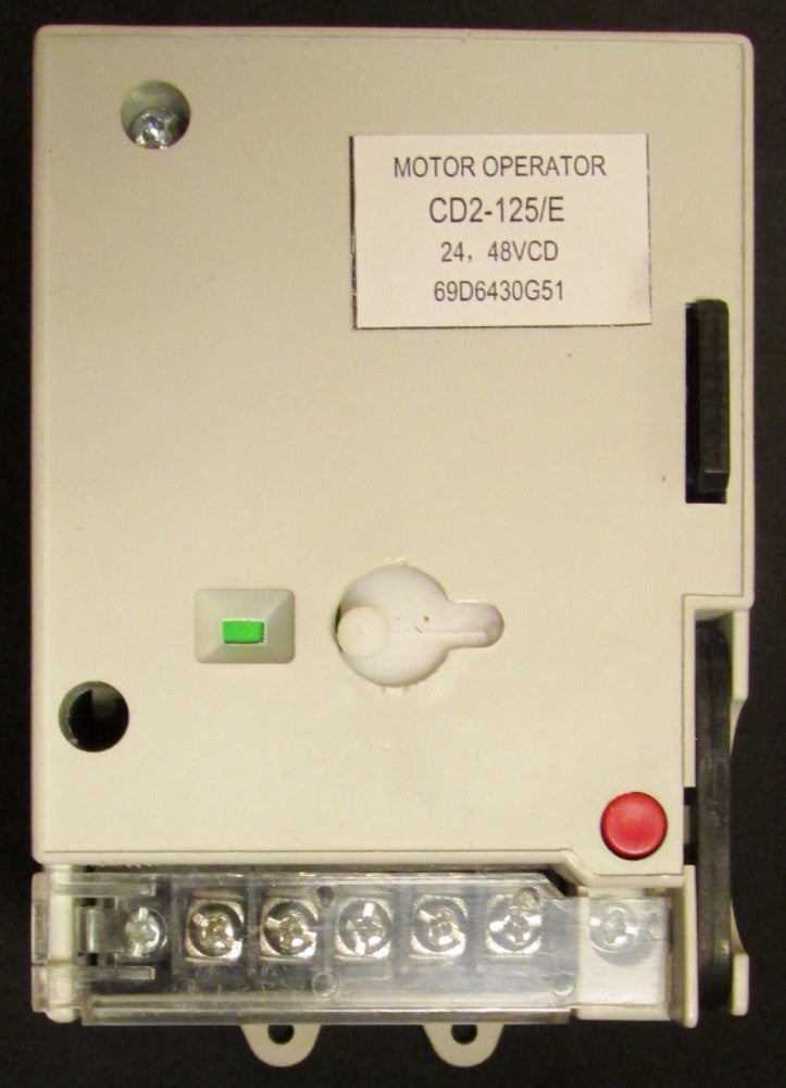 Cutler Hammer CD2-125/E 24-48 VDC E Frame Motor Operator CD2 125 E 69D6430G51
