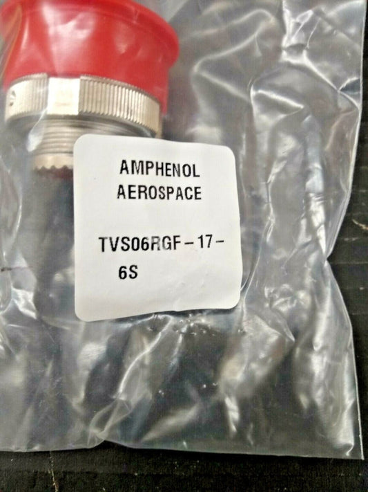 New, Amphenol, TVS06RGF-17-6S, CONN PLUG HSNG FMAL 6POS 1PORT