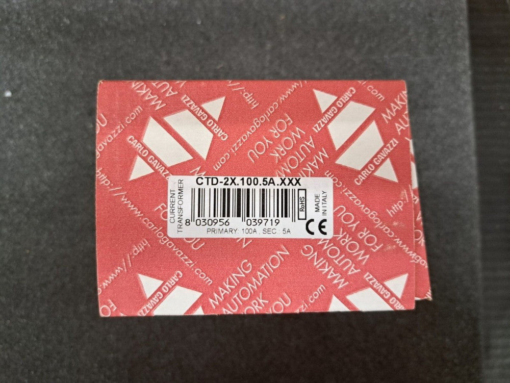New, Carlo Gavazzi, CTD-2X.100.5A.XXX, CURRENT TRANSFORMER 100:5A