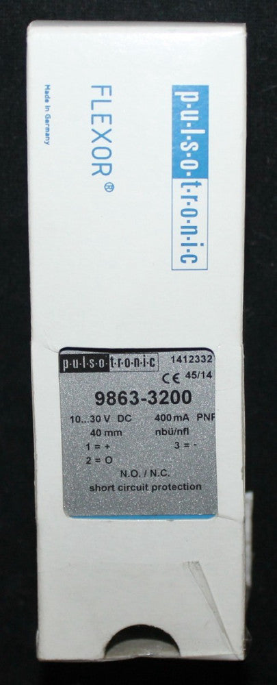 PULSOTRONIC 9863 3200 Flexor 10-30VDC Photoelectric Sensor 