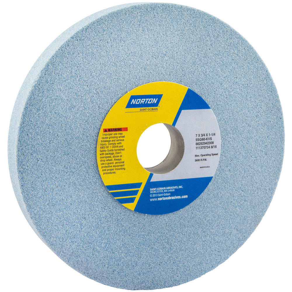 (10) Norton 66252942308 Ceramic Abrasive Wheel 7"x3/4"x1 1/4" 5SG60-KVS
