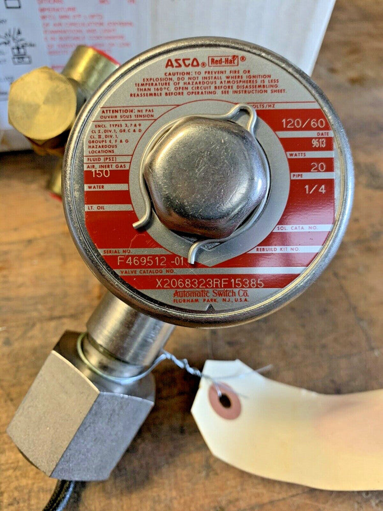 ASCO 3-Way 1/4" Nuclear Rated Solenoid Valve X206-832-3RF15385