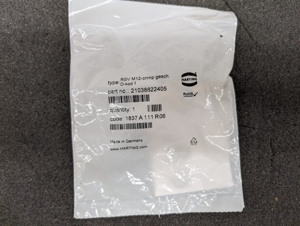 New, Harting, 21038822405, Conn Circular DIN SKT 4 POS Crimp ST Cable Mount