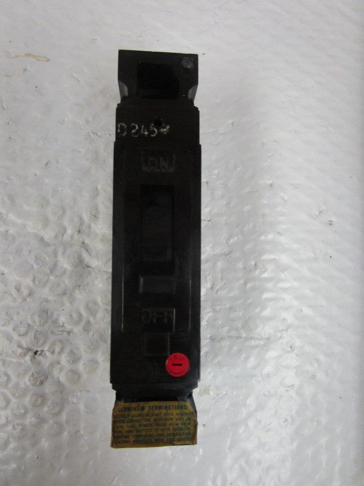 General Electric TED113020 Circuit Breaker 20A Amp 277Vac 1 Pole