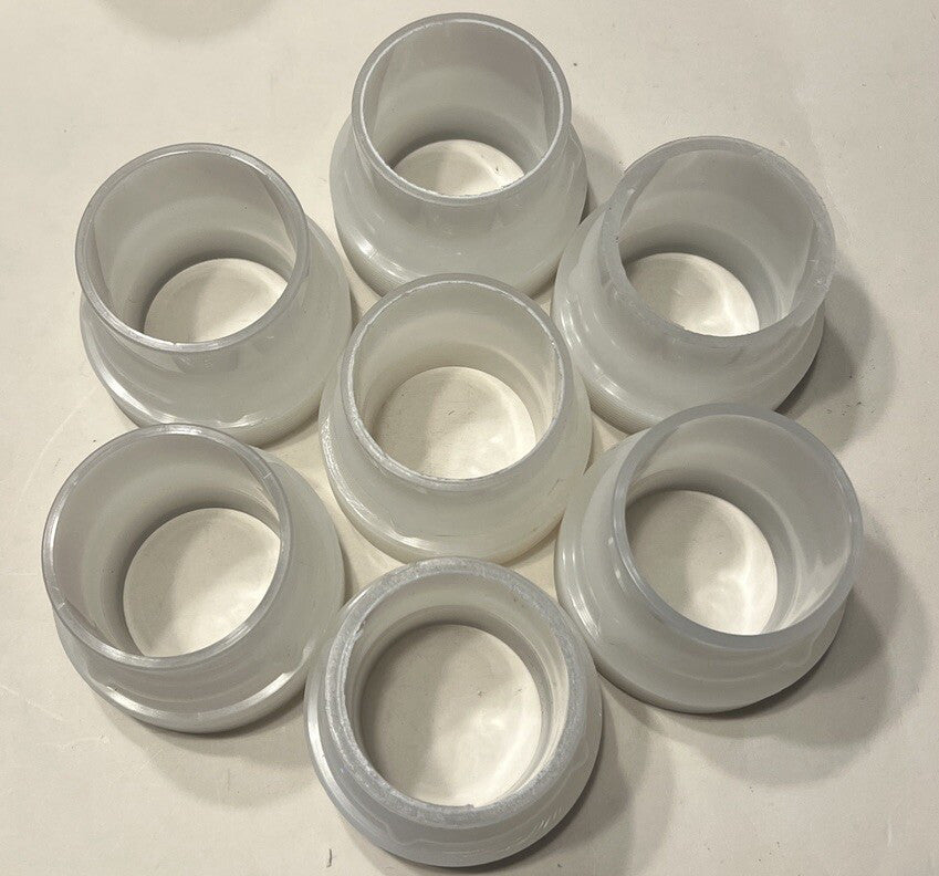 (LOT OF 7) AGRU SDR 21 ISO S10 PVDF/9 13/1 63 X 3.0 Piping Half Unions