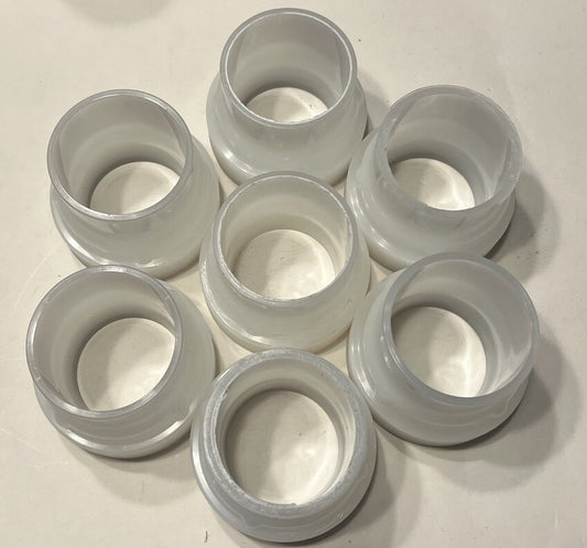 (LOT OF 7) AGRU SDR 21 ISO S10 PVDF/9 13/1 63 X 3.0 Piping Half Unions