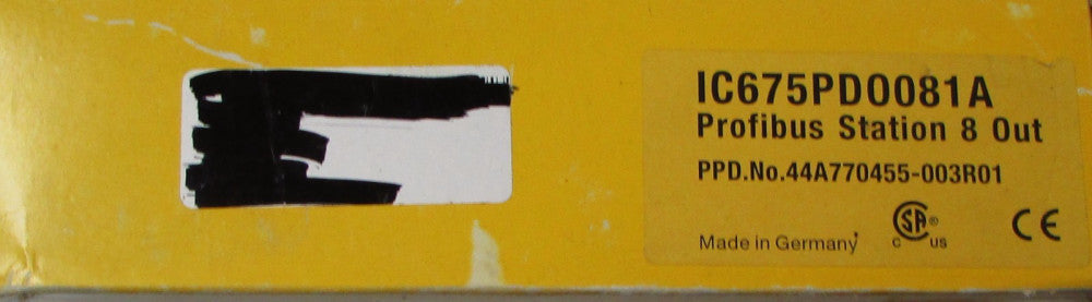 GE FANUC IC675PD0081A Bus Stop 8 Out Profibus Station 