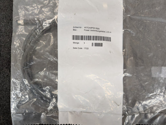 New, B&R, X67CA0P00.0020, POWER CONNECTION CABLE, 4-PIN, STRAIGHT, 2M