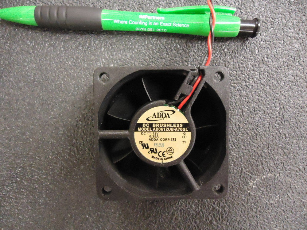 ADDA AD0612UB-A70GL AXIAL FAN, 60MM, 12VDC, 250mA . Brand New!