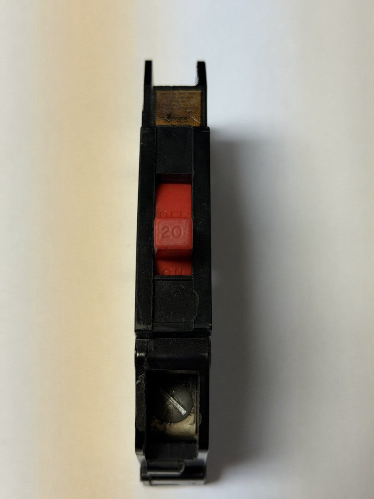 ZINSCO Q120 Single Pole 20 AMP RED HANDLE Type T MAGNETRIP Circuit Breaker 120