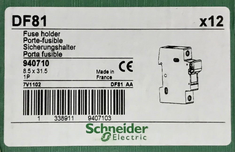 SCHNEIDER ELECTRIC DF81 DIN RAIL 25 AMP 500 VAC 940910 8.5 X 31.5