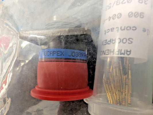 New, Amphenol, D38999/20WC35PN, CONN RCPT MALE 22POS GOLD CRIMP