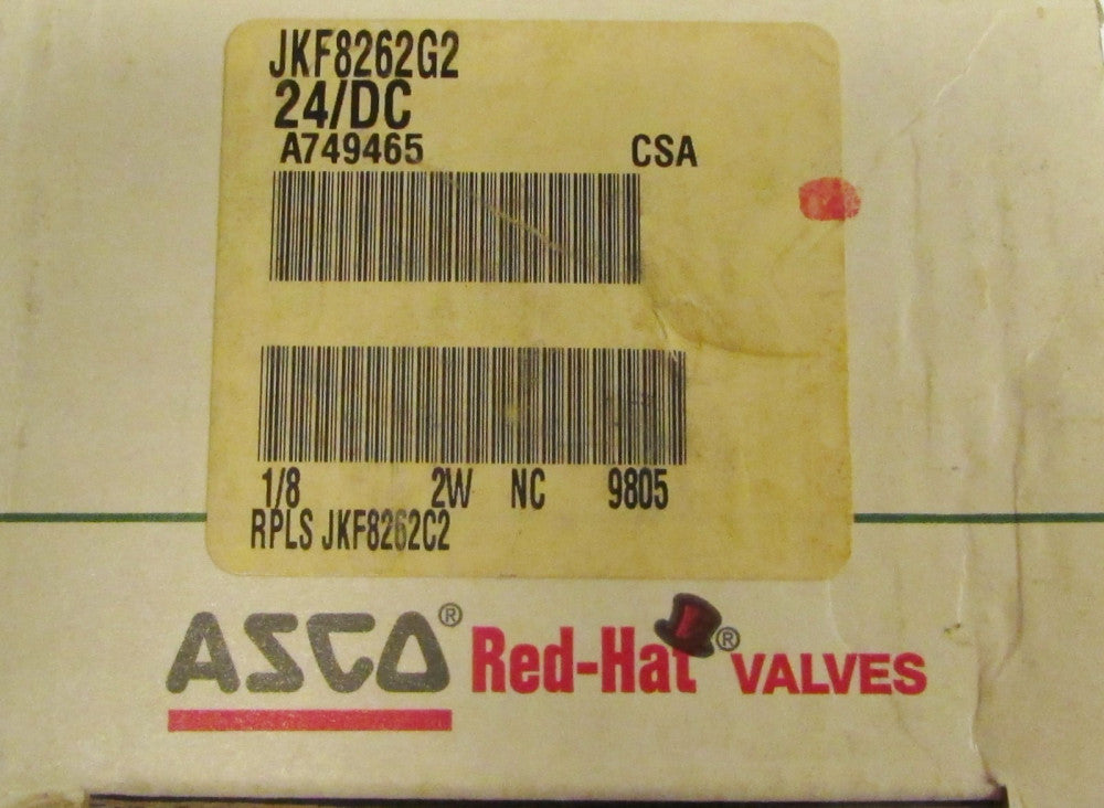 ASCO Red Hat JKF8262G2 24 V Solenoid Control Valve