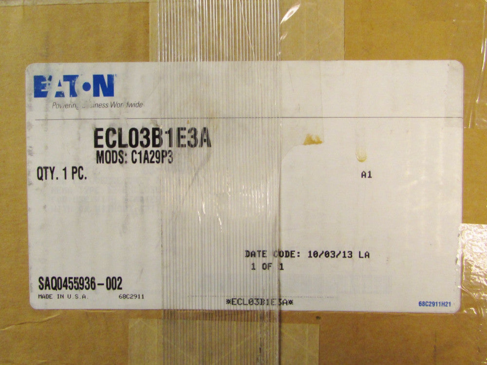 EATON CUTLER HAMMER Lighting Contactor Nema 1 Enclosure 208V 3P 20A ECL03B1E3A