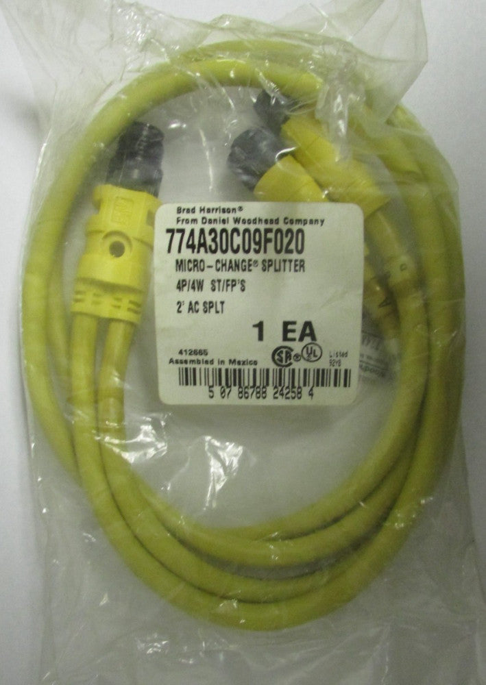 BRAD HARRISON 774A30C09F020 Micro Change Splitter Cable