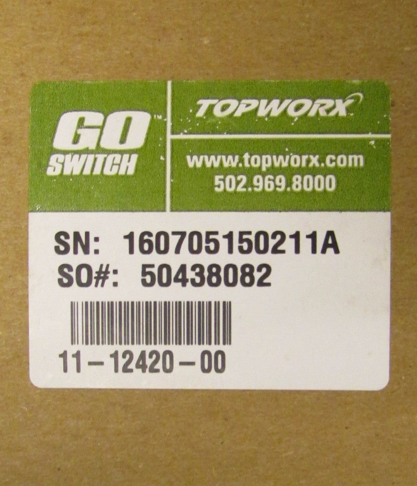 TOPWORX  11 12420 00 Proximity Limit Switch GO Switch SO # 50438082