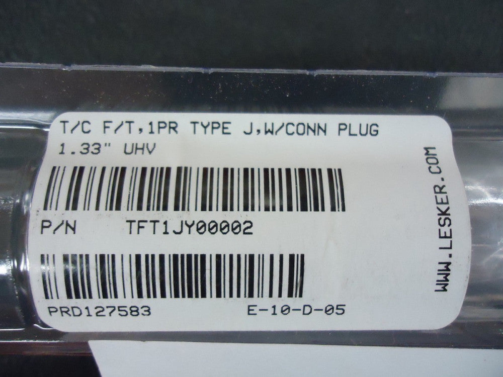 TFT1JY00002 Lesker Type J Mini Plug CF Flange, Single-Ended BRAND NEW!