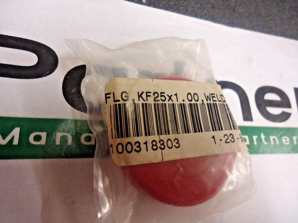 Brand New! MKS, 100318303, Short Weld Stub Flange NW25, 304 Stainless Steel