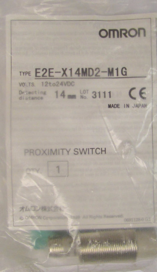 OMRON Proximity Sensor Switch 12-24 VDC E2E X14MD2 M1G