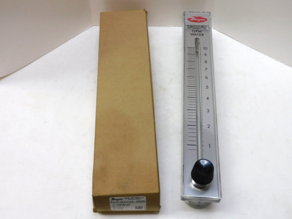 Dwyer RMC-145-SSV Flowmeter 1-10 GPM Water 116254-30 No Bracket