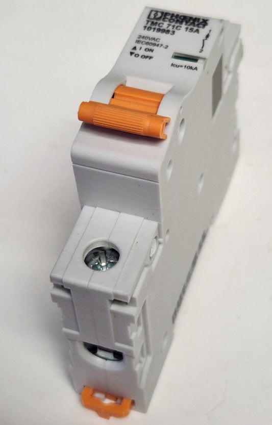 PHOENIX CONTACT TMC 71C 15A 240 VA 15 AMP Circuit Breaker 1019983 DIN Rail